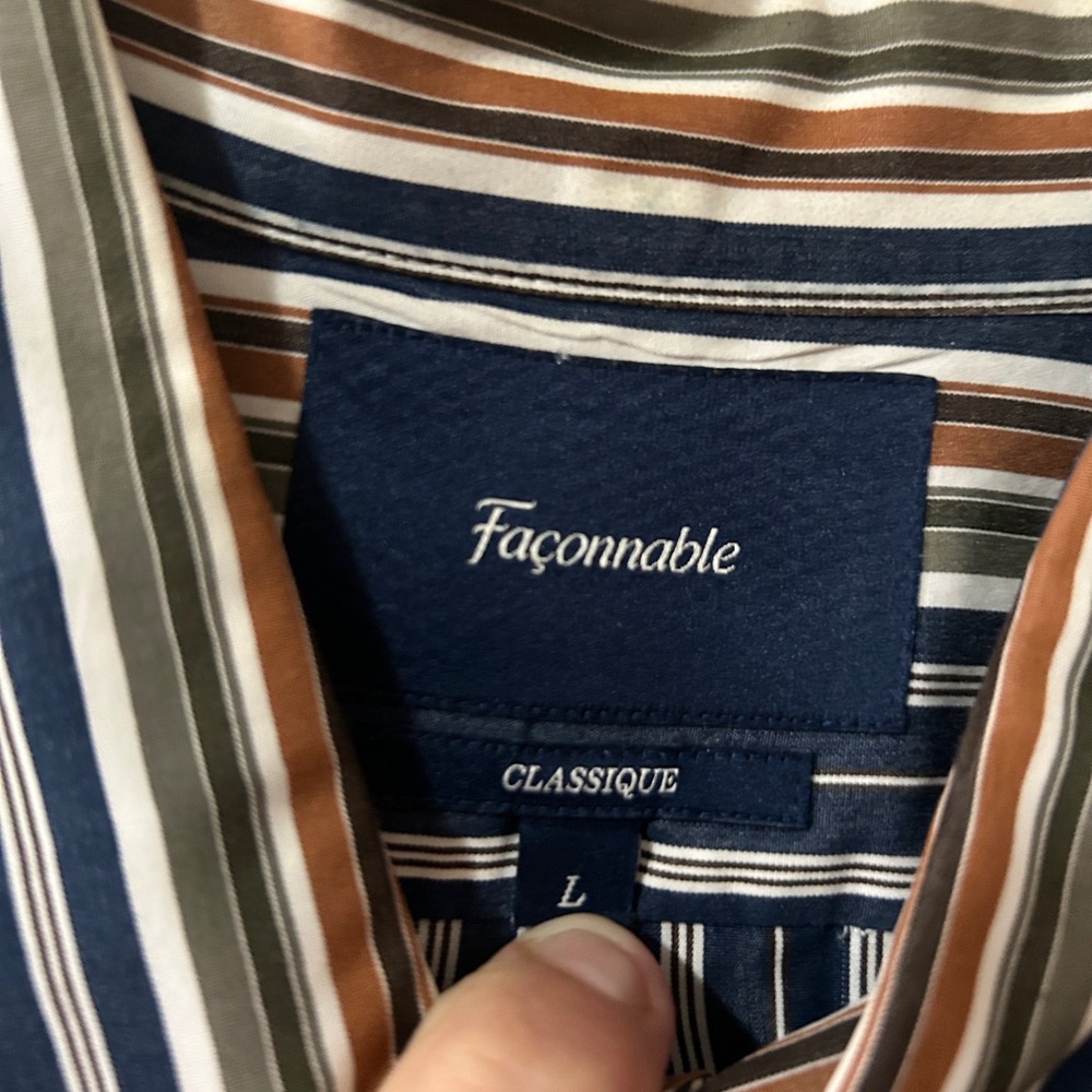 Faconnable Multicolor Striped Shirt